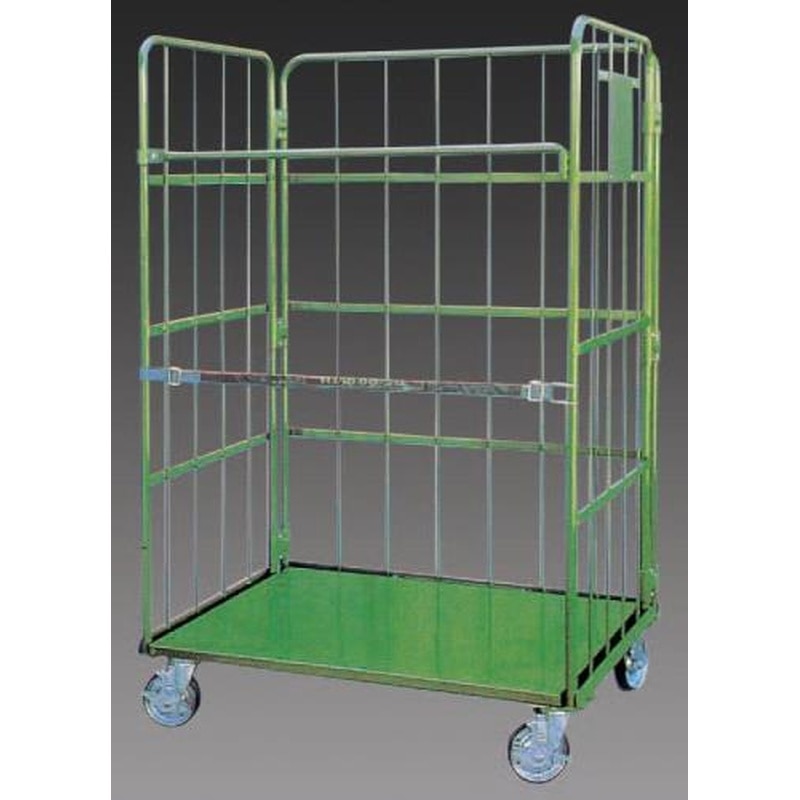 エスコ EA520LB-12 1100x800x1700mmイージーコンテナ(スチール製) 1個（ご注文単位1個）【直送品】