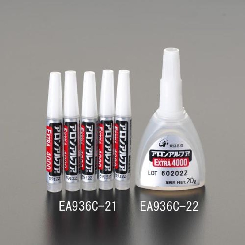 エスコ EA936C-22 20gアロンアルフア(エクストラ#4000) 1個(ご注文単位1個)【直送品】