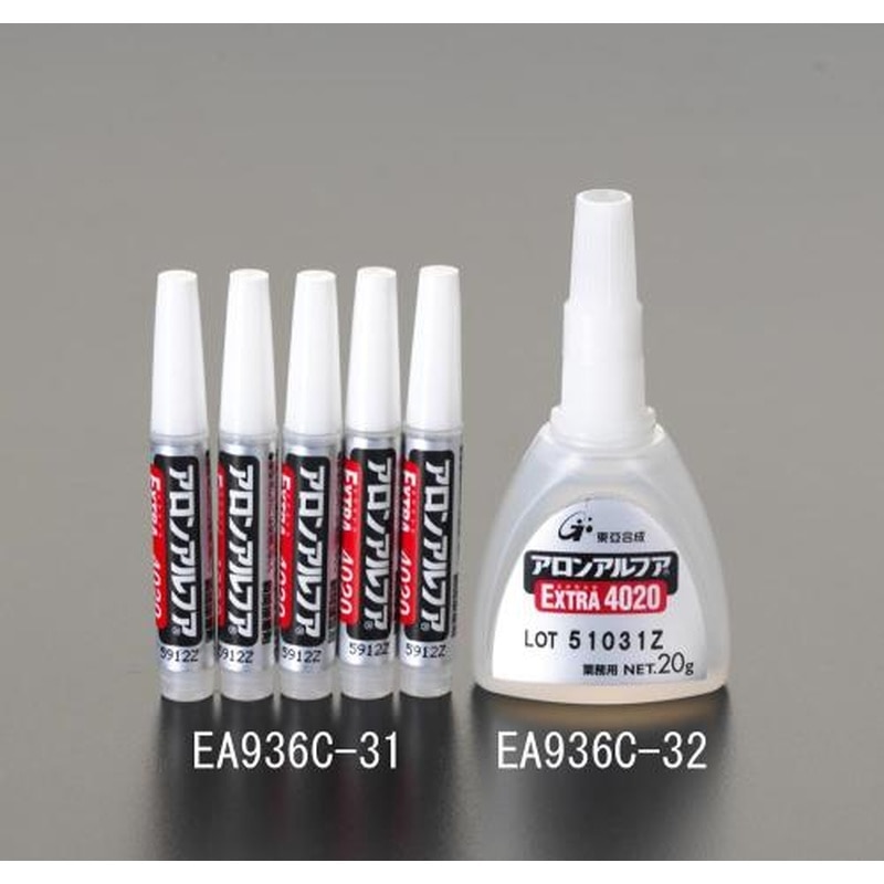 エスコ EA936C-31 2gx5本アロンアルフア(エクストラ#4020) 1個(ご注文単位1個)【直送品】