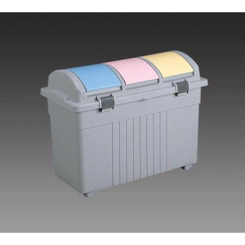 エスコ EA995A-17 800x425x585mm/100Lダストボックス(3分別) 1個（ご注文単位1個）【直送品】