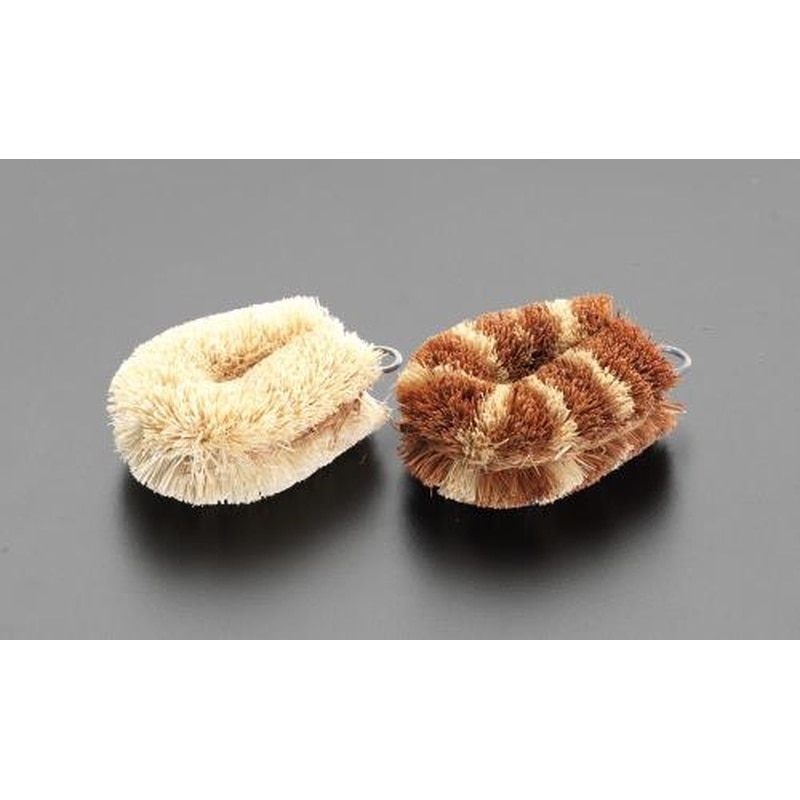 エスコ EA928AG-35 80x50mmたわし(ココナッツファイバー/2個) 1個（ご注文単位1個）【直送品】