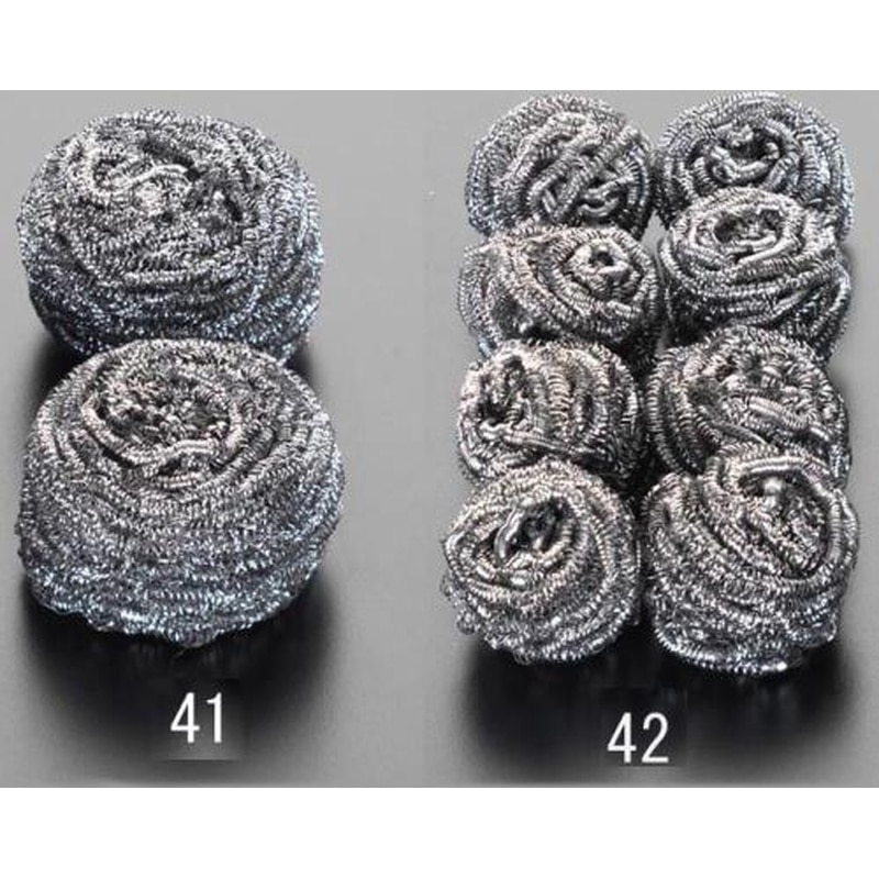 エスコ EA928AG-41 60x70mmステンレスたわし(2個) 1個（ご注文単位1個）【直送品】