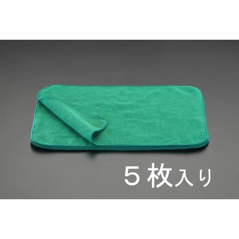 エスコ EA929DC-3 300x400mmマイクロファイバークロス(5枚) 1個（ご注文単位1個）【直送品】