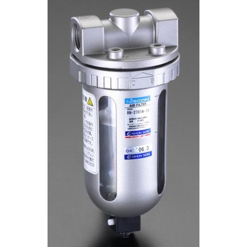 エスコ EA153CB-24 Rc1/2”エアーフィルター 1個（ご注文単位1個）【直送品】