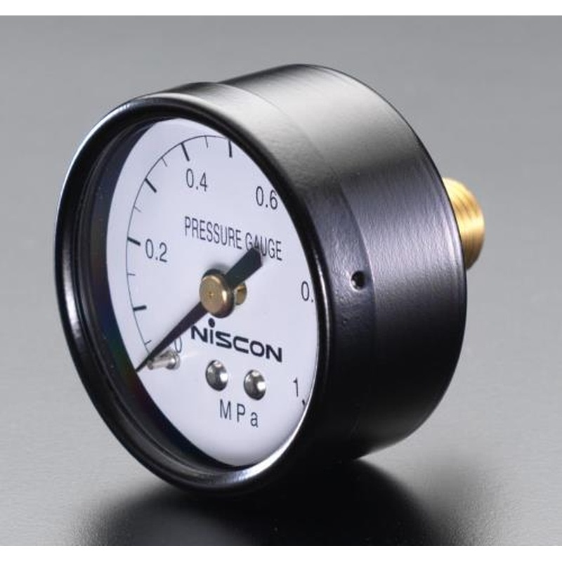 エスコ EA729-3 R1/4”/50mm/0-1.0MPa圧力計 1個（ご注文単位1個）【直送品】