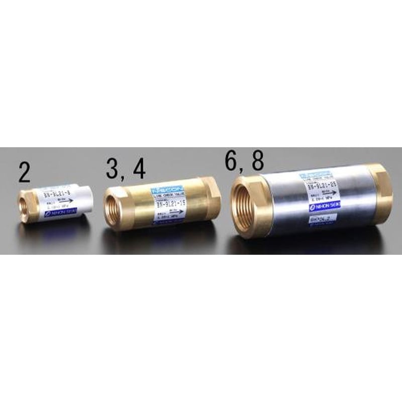 エスコ EA153EE-4 Rc1/2”ラインチェックバルブ 1個（ご注文単位1個）【直送品】