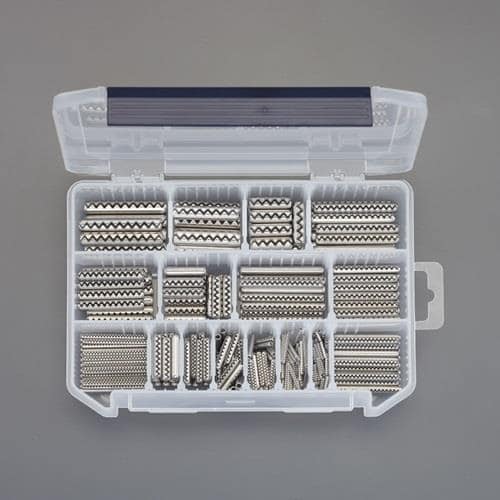 エスコ EA949JB-12 波型スプリングロールピンセット(ステンレス製) 1セット （ご注文単位1セット）【直送品】