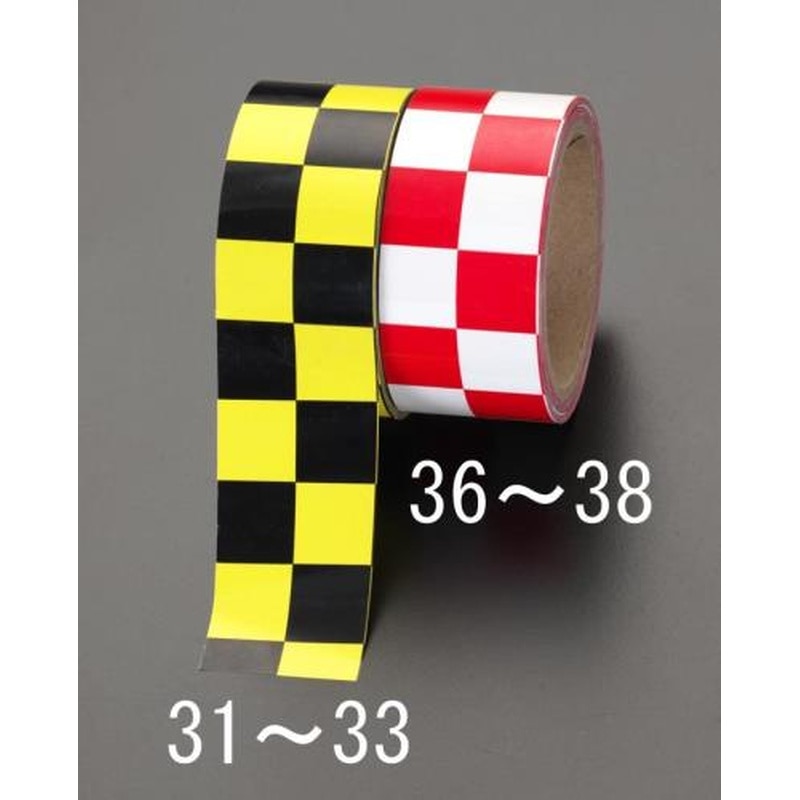 エスコ EA983G-31 50mmx16.2mチェッカーボードテープ黄/黒 1個（ご注文単位1個）【直送品】