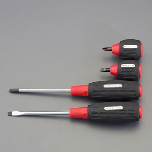 エスコ EA557AS-15 4本組 [+ -]ドライバー 1セット （ご注文単位1セット）【直送品】