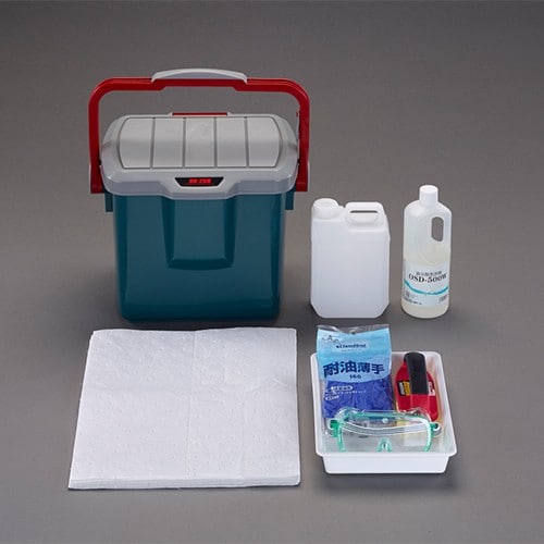 エスコ EA929DH-82A 緊急油吸着・洗浄キット(携帯用) 1セット （ご注文単位1セット）【直送品】