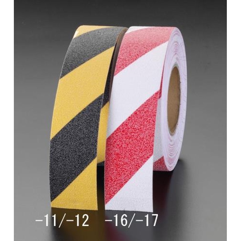 エスコ EA944DA-16 50mmx18.3m滑り止めテープ(赤/白) 1個（ご注文単位1個）【直送品】