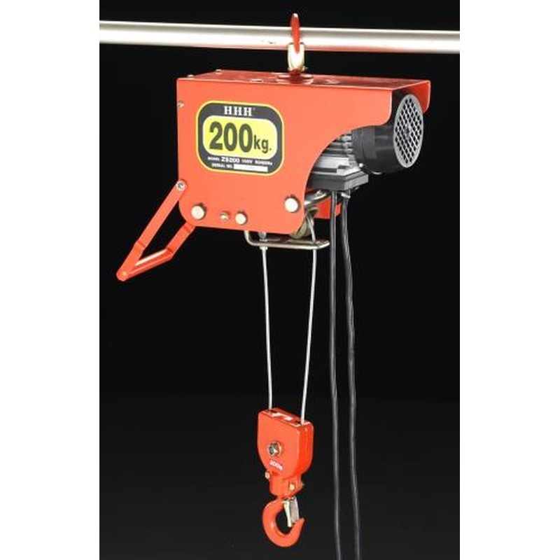 エスコ EA987DB-3 AC100V/200kgx6m電気ホイスト 1個（ご注文単位1個）【直送品】