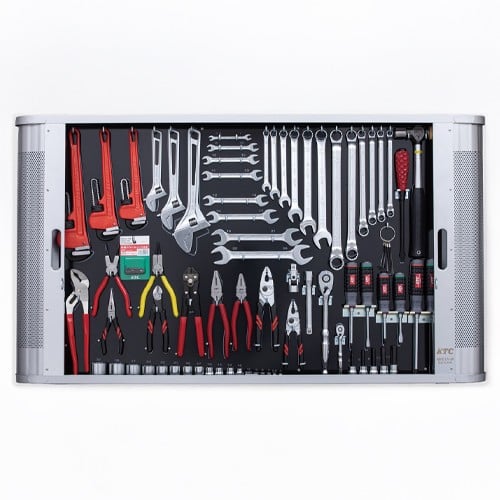 エスコ EA81B-1 [76個組] 工具セット(シャッター付) 1セット （ご注文単位1セット）【直送品】