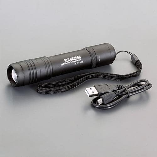 エスコ EA758FK-856 [充電式] フラッシュライト/LED(ACアダプター付) 1セット （ご注文単位1セット）【直送品】