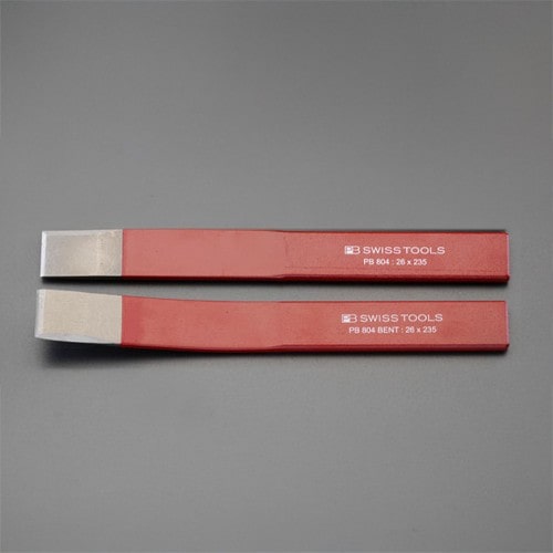 エスコ EA572G-11 2本組 スロットチゼル(直・曲/側面刃付) 1セット （ご注文単位1セット）【直送品】