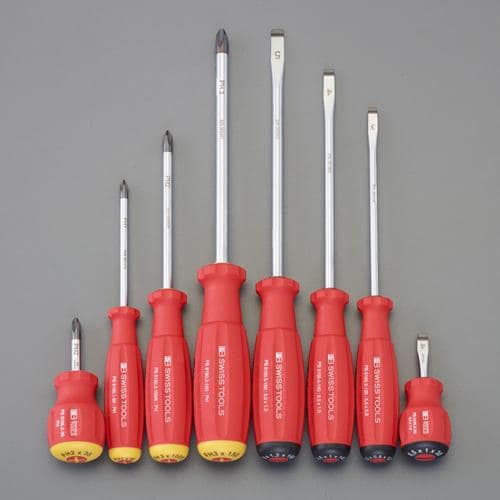 エスコ EA560PE-570 8本組 [+-]ドライバーセット 1セット （ご注文単位1セット）【直送品】