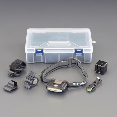 エスコ EA758RN-171 [充電式] クリップライト/LED(ACアダプター付) 1セット （ご注文単位1セット）【直送品】