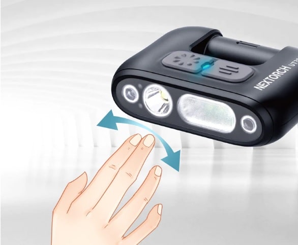 エスコ EA758RN-172 [充電式] クリップライト/LED(センサー/ACアダプター付) 1セット （ご注文単位1セット）【直送品】