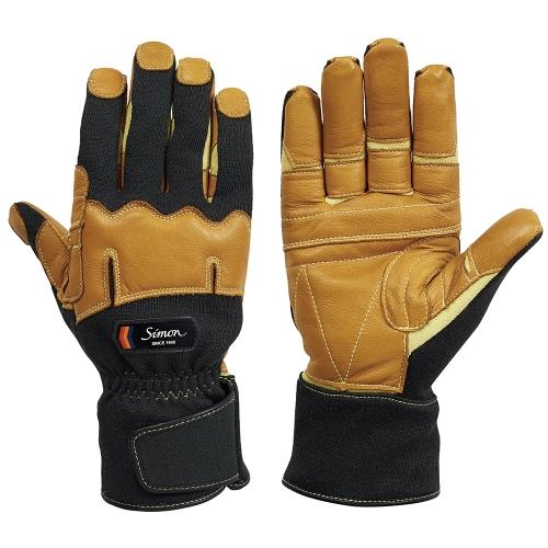 エスコ EA353CB-23A [LL] 手袋(レスキュー/耐熱・防火・防水/ブラック) 1組 （ご注文単位1組）【直送品】