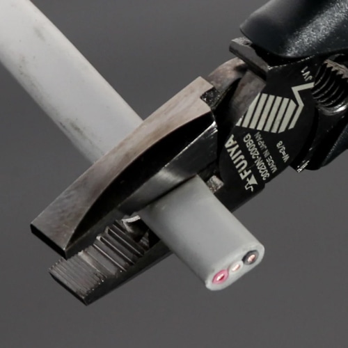 エスコ EA534DE-2 225mm 電工ペンチ(ねじ山修正機能付/偏芯型 1本 (ご注文単位1本)【直送品】