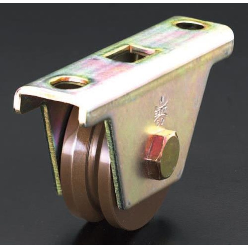 エスコ EA986RB-1 50mm/200kg戸車(重量用・V型・スティール製) 1個(ご注文単位1個)【直送品】