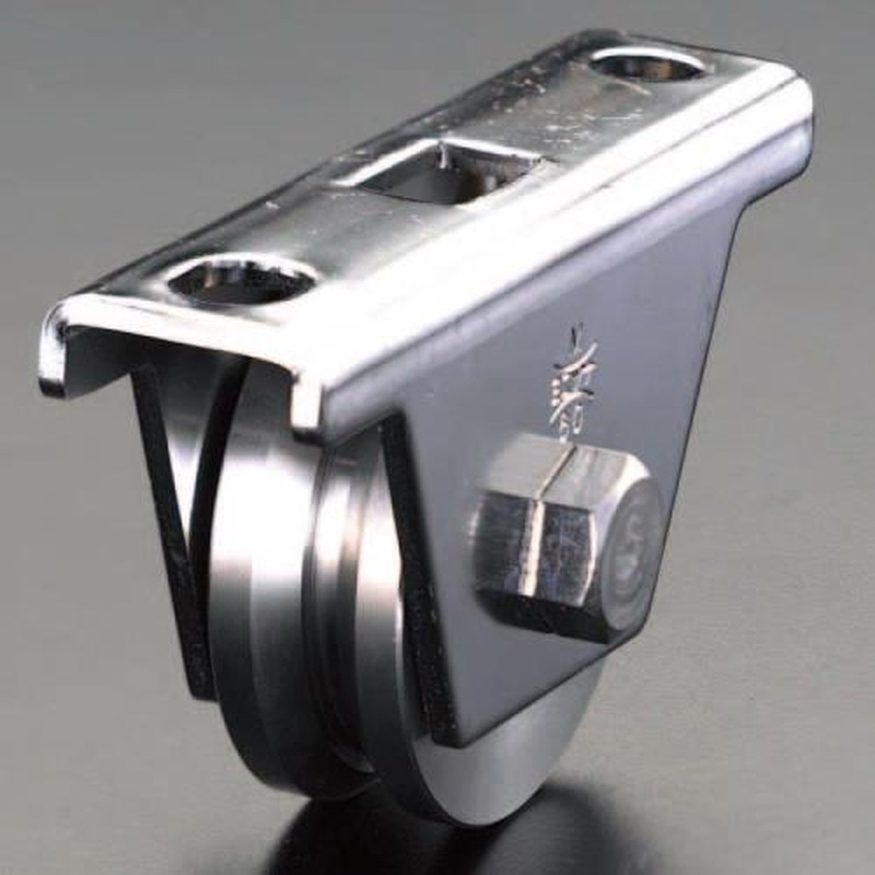 エスコ EA986RB-12 60mm/300kg戸車(重量用・ステンレス製) 1個(ご注文単位1個)【直送品】