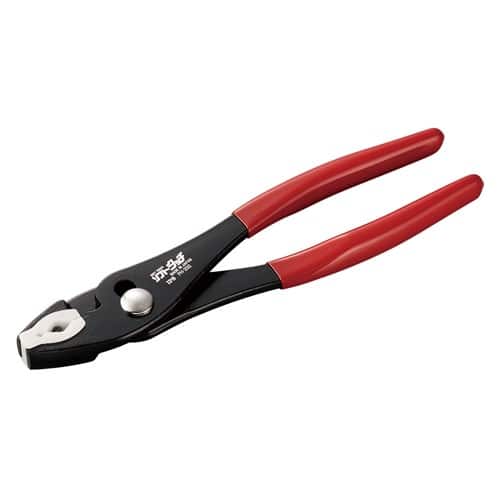 エスコ EA532AC-2B 25mm/200mm コンビネーションプライヤー(ソフトタッチ/レッド) 1本 （ご注文単位1本）【直送品】