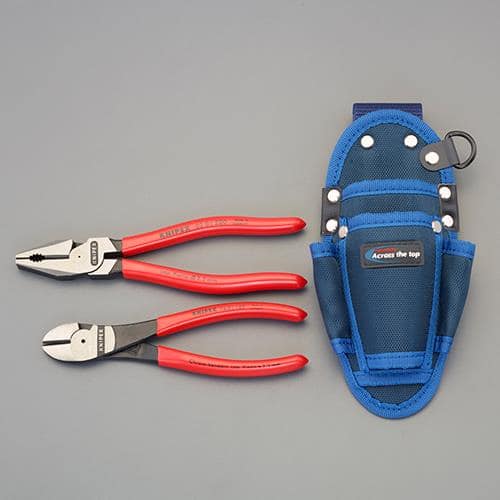 エスコ EA534KS-16 2本組 プライヤーセット(ホルダー付) 1セット （ご注文単位1セット）【直送品】