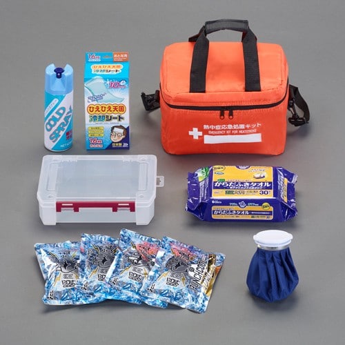 エスコ EA999ZW-1 熱中症応急処置キット 1セット （ご注文単位1セット）【直送品】