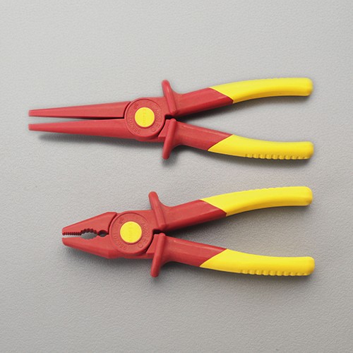 エスコ EA640H-2 2本組 絶縁プラスチックプライヤーセット 1セット （ご注文単位1セット）【直送品】