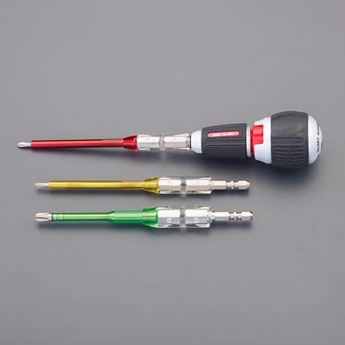 エスコ EA564AK-31 3本組 [+]絶縁ドライバーセット(差替式) 1セット （ご注文単位1セット）【直送品】