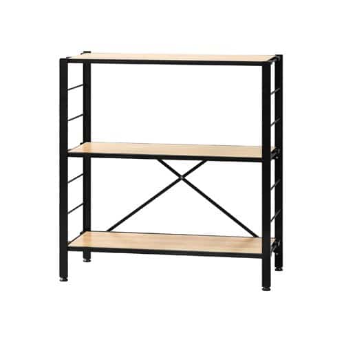 エスコ EA976AK-121 760x345x802mm 連結式スチールラック(木天板) 1個 （ご注文単位1個）【直送品】