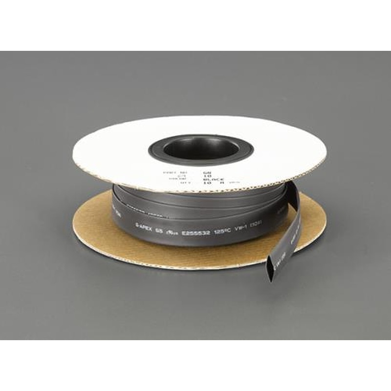 エスコ EA944BG-1.5 1.5mmx10m熱収縮チューブ(黒) 1個(ご注文単位1個)【直送品】