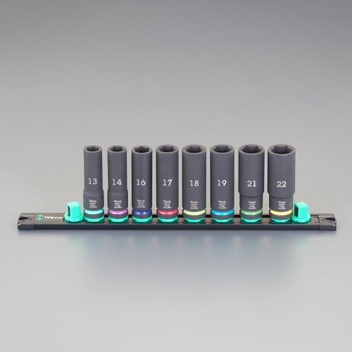 エスコ EA164DY-300 1/2DR(8個組) ディープインパクトソケットセット 1セット （ご注文単位1セット）【直送品】