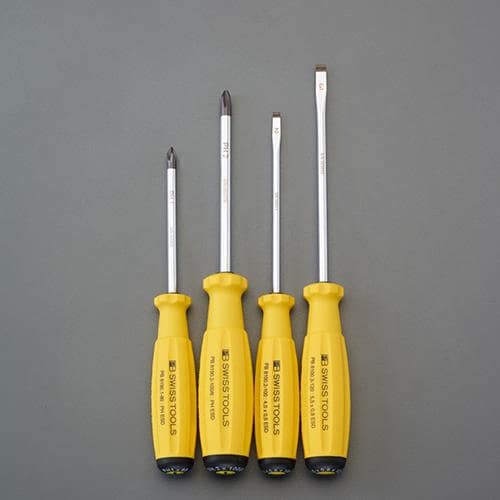 エスコ EA560PS-40 4本組[+-] ドライバーセット(ESD) 1セット （ご注文単位1セット）【直送品】