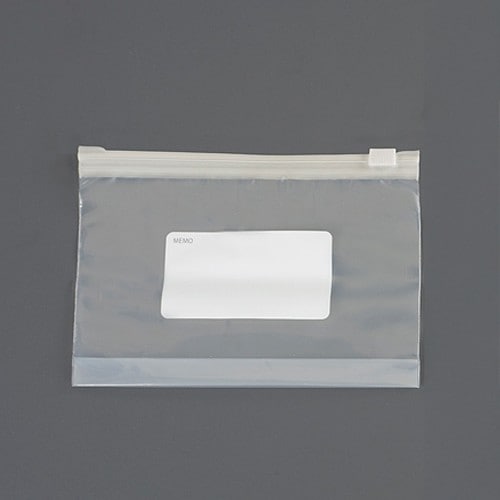 エスコ EA944CP-21B 180x120mm スライドジッパー付保存袋(12枚/マチ付) 1袋 （ご注文単位1袋）【直送品】