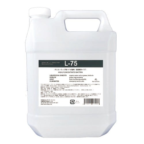 エスコ EA922K-43 4.0L グリーストラップ用バクテリア製剤(バイオ/液体) 1本 （ご注文単位1本）【直送品】