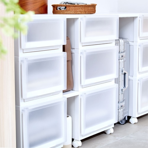 エスコ EA506MA-6A 400x550x300mm 引出し式収納ケース(2個) 1セット （ご注文単位1セット）【直送品】