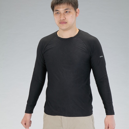 エスコ EA915EM-253 [L] クルーネックシャツ(FREEZE TECH 氷撃) 1枚 （ご注文単位1枚）【直送品】