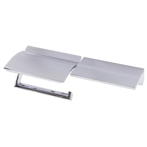 エスコ EA638LD-47 ワンハンド/トイレットペーパーホルダー(棚付/クロームメッキ) 1個 （ご注文単位1個）【直送品】