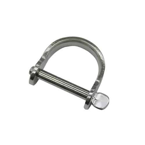 エスコ EA638DD-31 4.0mm ねじ式ワイドシャックル(ステンレス製) 1個 （ご注文単位1個）【直送品】