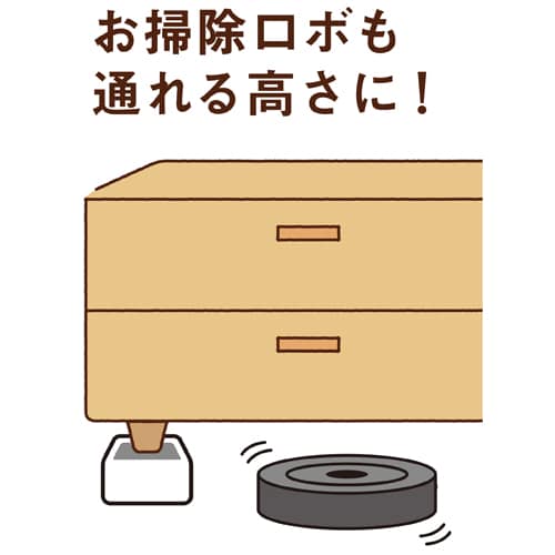 エスコ EA468CJ-106 100x100x53mm 洗濯機用かさ上げ台(4個) 1セット （ご注文単位1セット）【直送品】