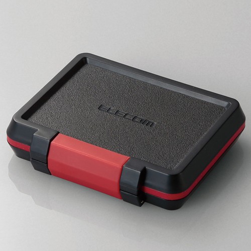 エスコ EA759Z-14A SDカードケース(耐衝撃/16枚/ブラック) 1個 （ご注文単位1個）【直送品】