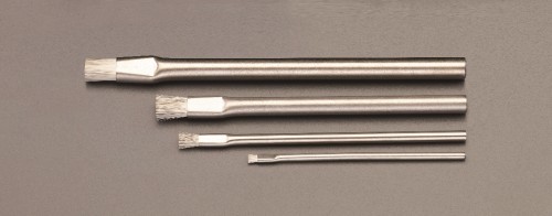 エスコ EA109AH-10A 4本組 導電ブラシセット(ステンレス製) 1セット （ご注文単位1セット）【直送品】