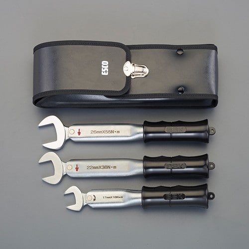 エスコ EA723A-234C [1/4・3/8・1/2]フレアーナット用トルクレンチセット 1組 （ご注文単位1組）【直送品】