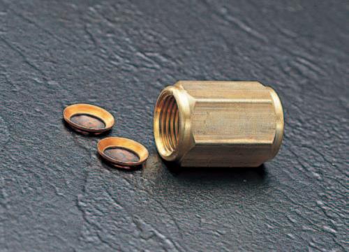 エスコ EA443A-2A F3/8xF3/8インターナルフレアーユニオン 1個 （ご注文単位1個）【直送品】