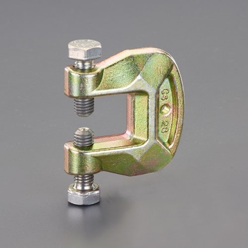 エスコ EA948T-31 13-26mm/39mm 仮設用C型クランプ(両ボルト) 1個 （ご注文単位1個）【直送品】