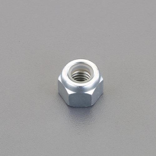 エスコ EA949GN-6A M6 [ゆるみ止]ナイロンナット(三価ホワイト/100個) 1袋 （ご注文単位1袋）【直送品】