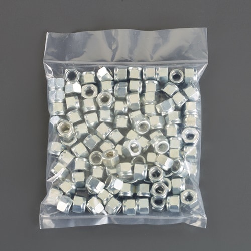 エスコ EA949GN-12A M12 [ゆるみ止]ナイロンナット(三価ホワイト/30個) 1袋 （ご注文単位1袋）【直送品】