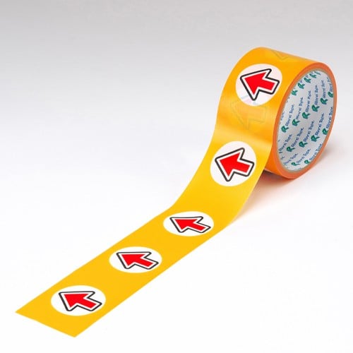 エスコ EA944RR-52 50mmx10m 誘導用矢印テープ(床・壁面用/赤) 1巻 （ご注文単位1巻）【直送品】